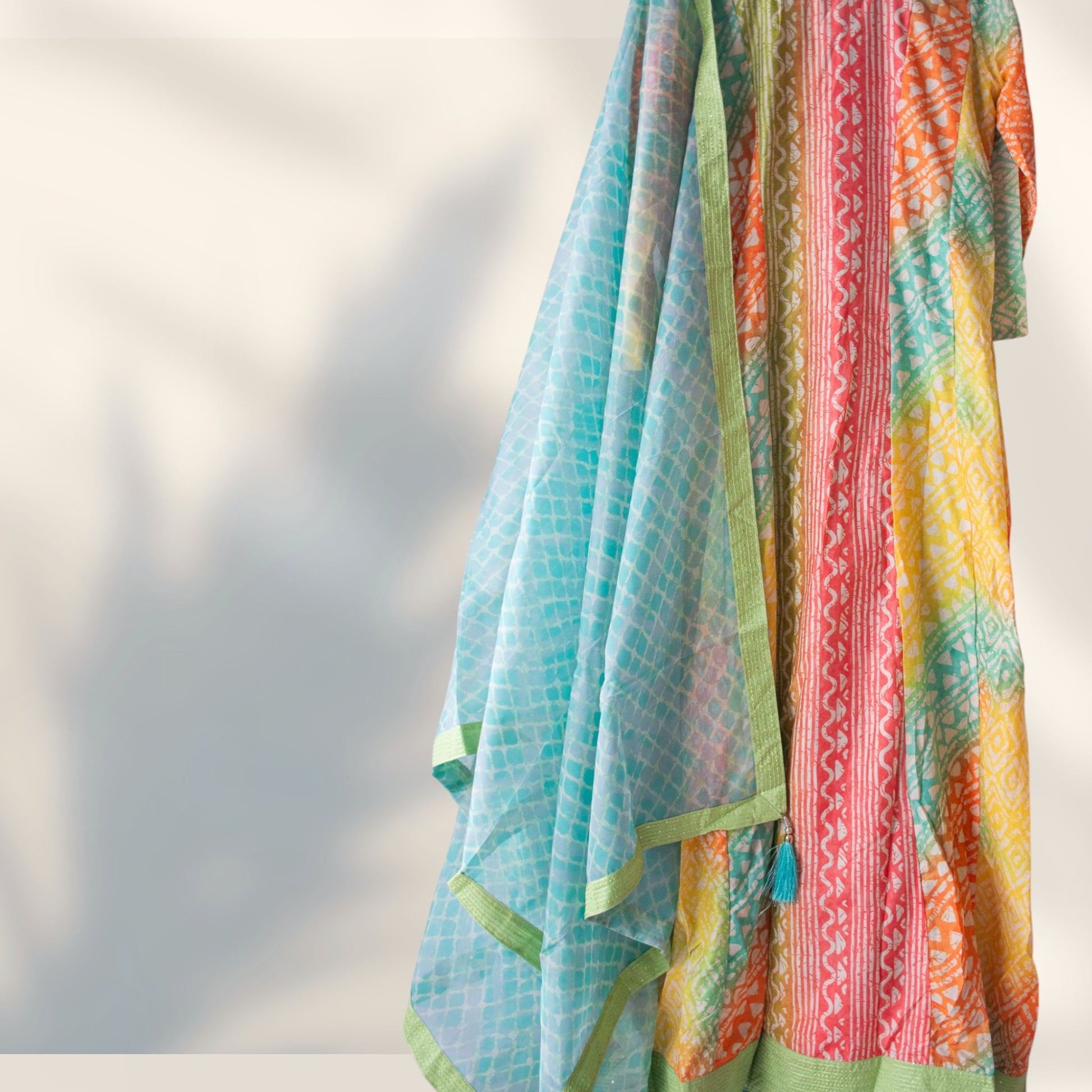 Gulkayra Designer Real Muslin Digital Print Gown with Dupatta