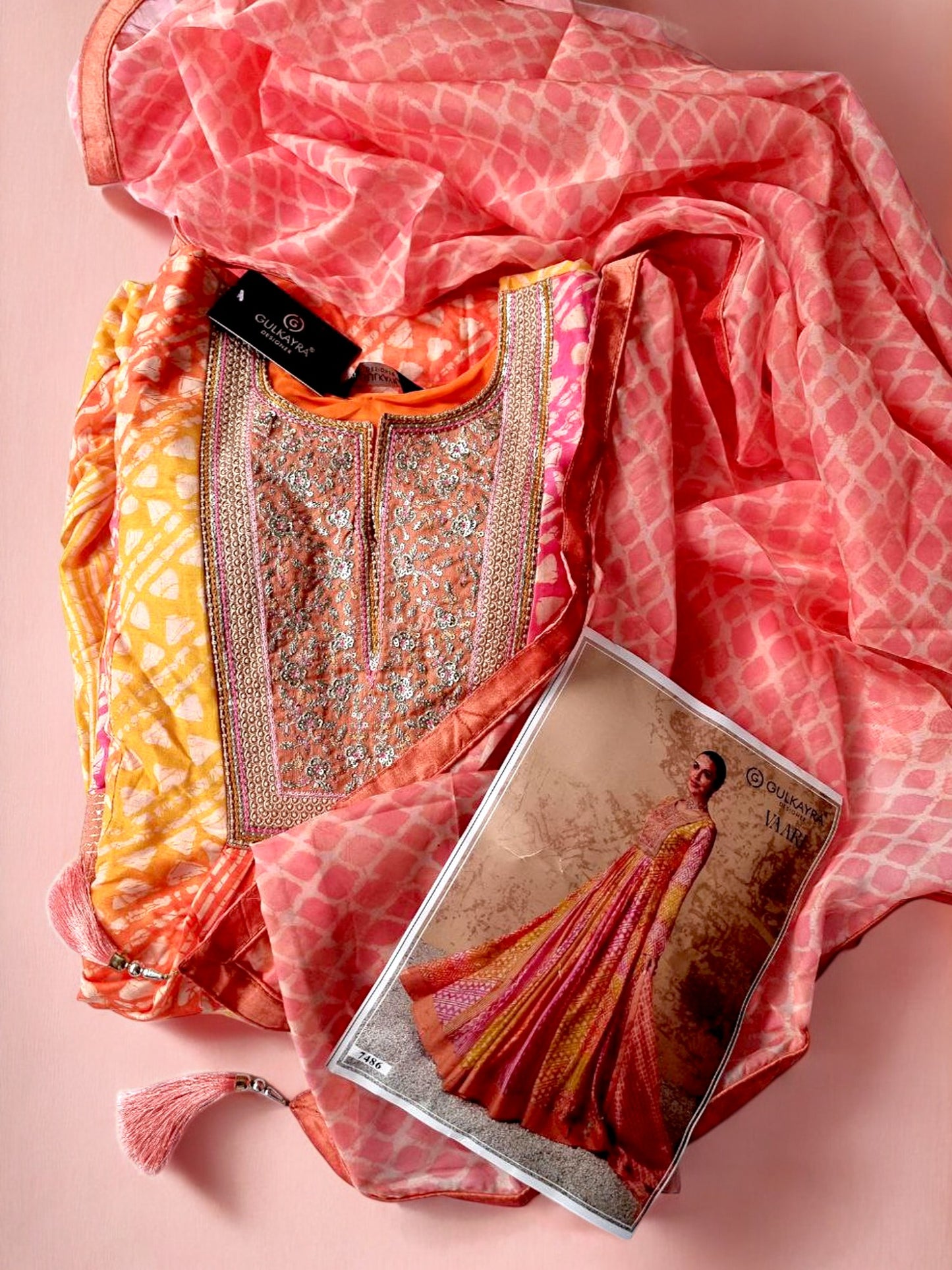 Gulkayra Designer Real Muslin Digital Print Gown with Dupatta