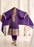 Punjabi Suit Multi Embroidered Style