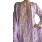 Canton Georgette with Exclusive Zari, Thread & Embroidery Dress