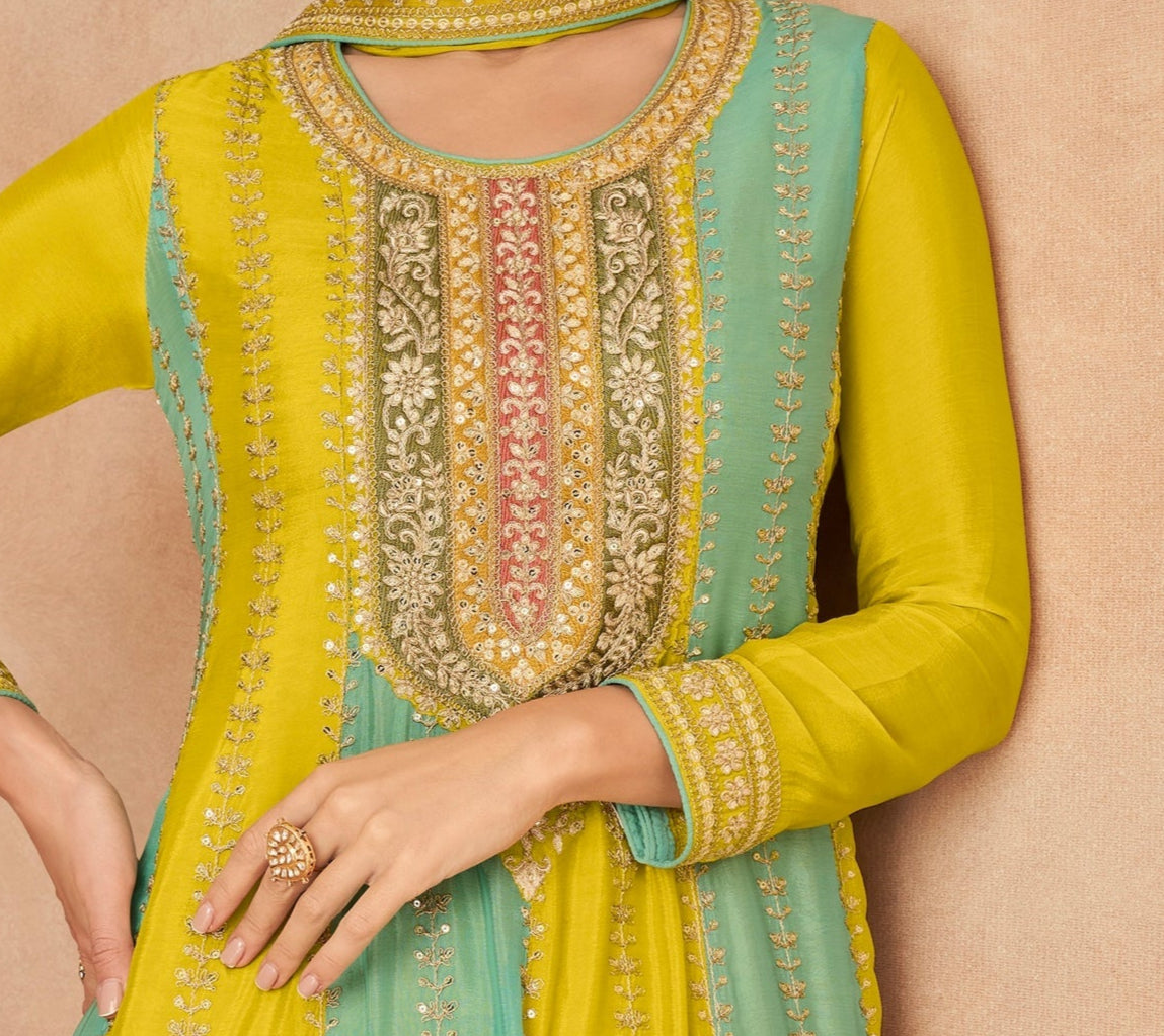 gulkayra designer guzarish real chinnon party wear salwar suits