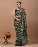 Cream Embroidered Kurta — Red & Green Floral Sleeve Work