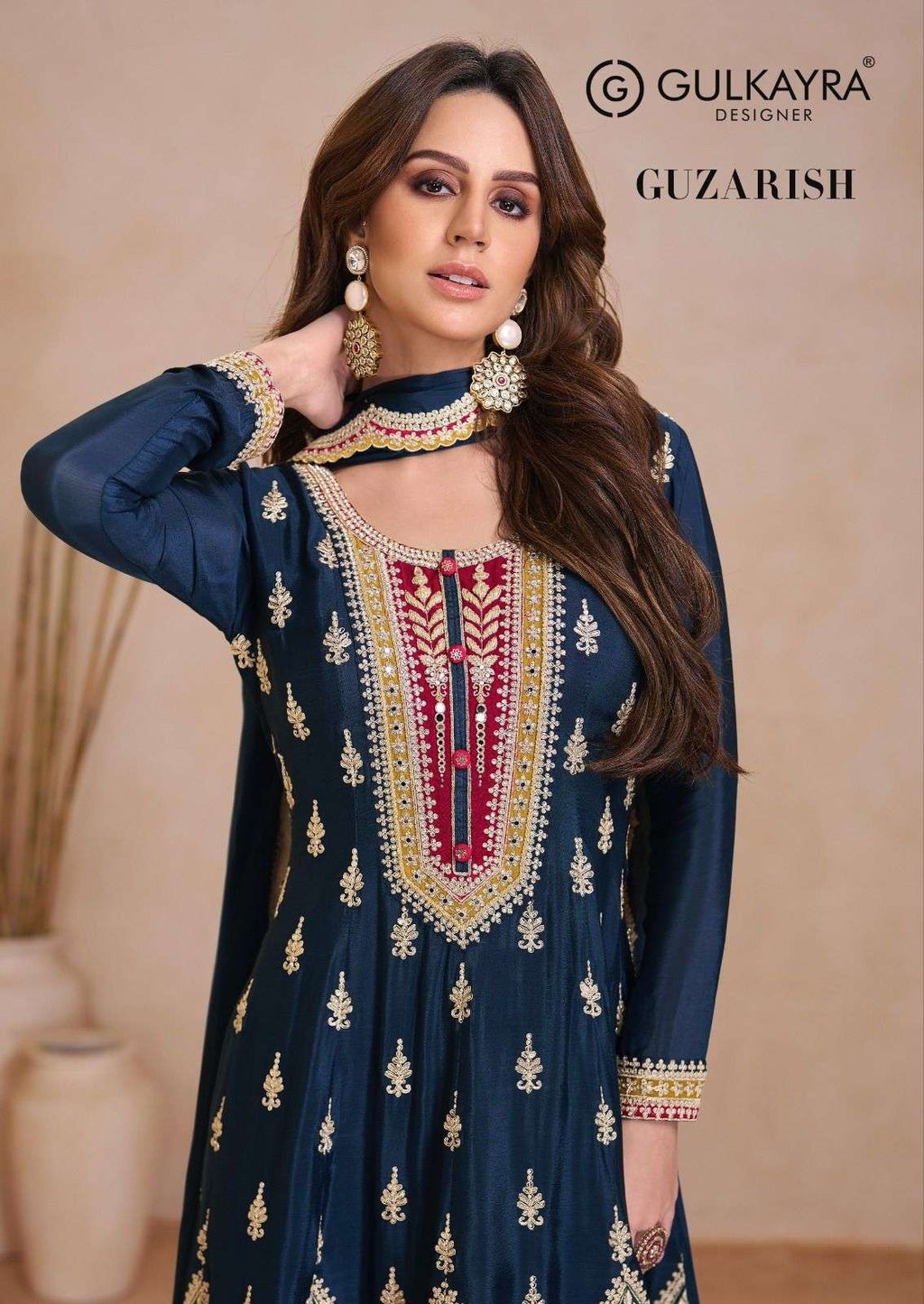 gulkayra designer guzarish real chinnon party wear salwar suits
