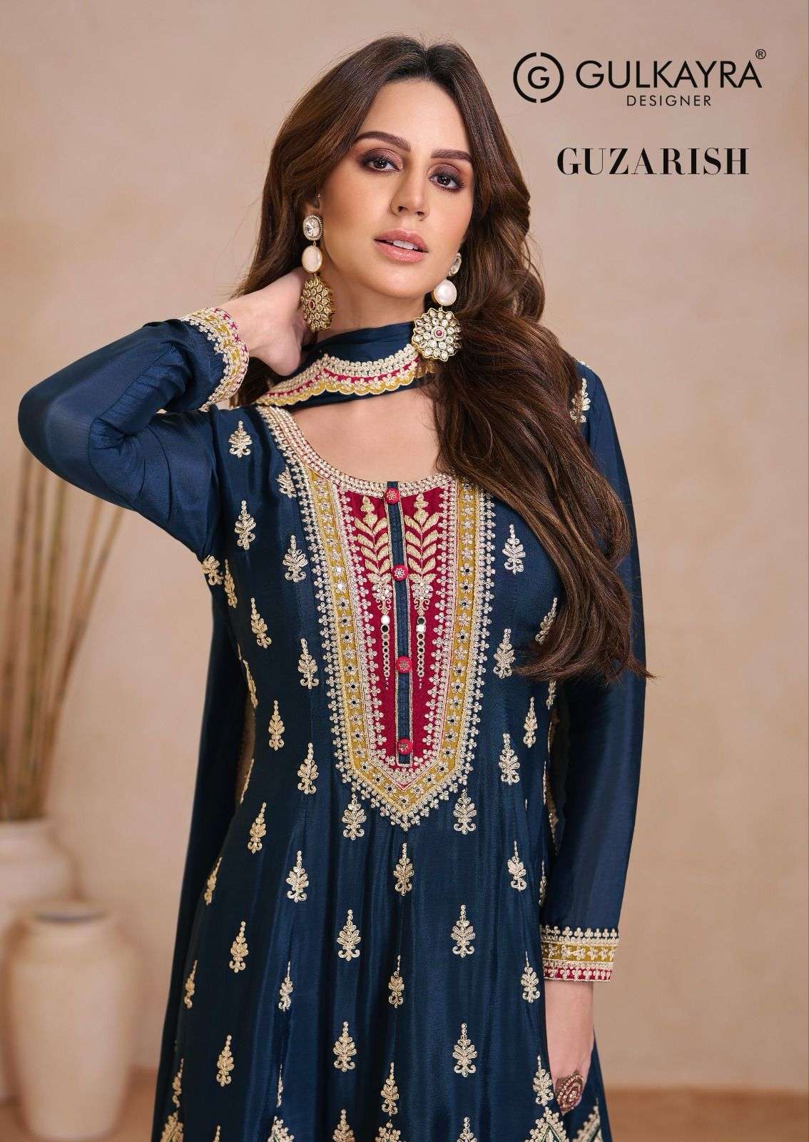 gulkayra designer guzarish real chinnon party wear salwar suits