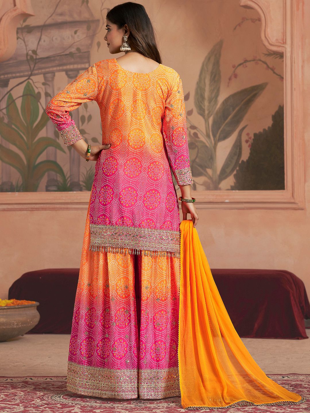 Gulzar Rangeela Printed&nbsp;Readymade Sharara
