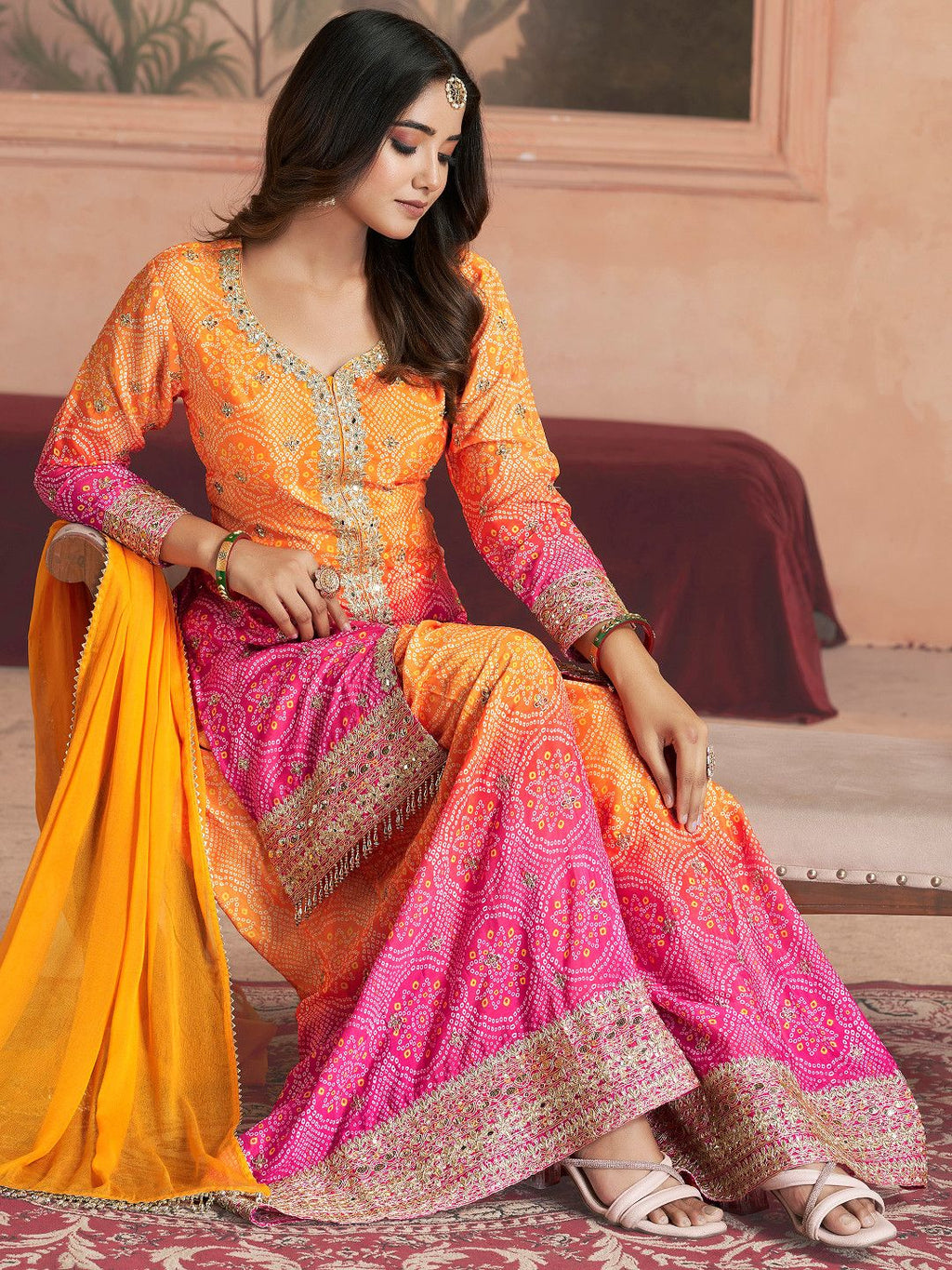 Gulzar Rangeela Printed&nbsp;Readymade Sharara