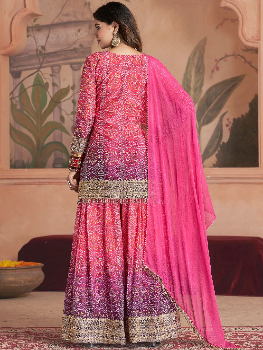 Gulzar Rangeela Printed&nbsp;Readymade Sharara