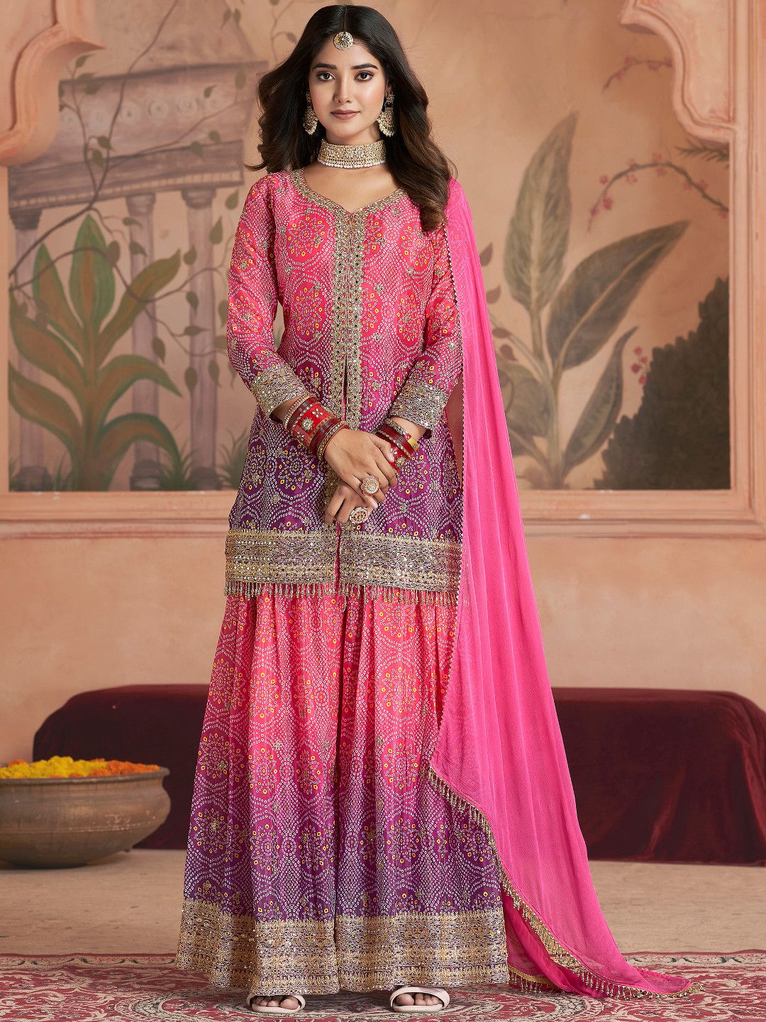 Gulzar Rangeela Printed&nbsp;Readymade Sharara